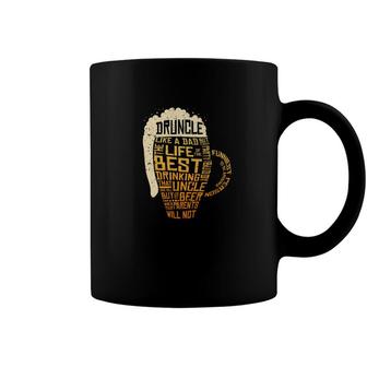 Druncle Beer Drunk Uncle Drinking Alcohol Family Coffee Mug - Monsterry