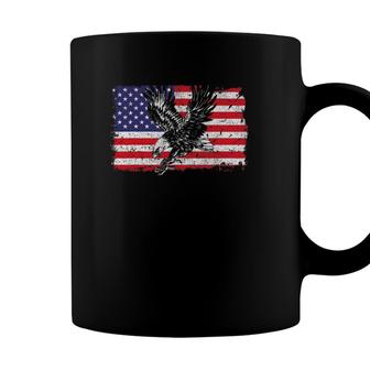Eagle American Flag 4Th Of July Usa Merica Bird Lover Gift Coffee Mug - Seseable