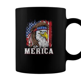 Eagle Mullet Merica 4Th Of July American Flag Usa - Herivar Version Coffee Mug