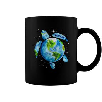 Earth Day 2022 Restore Earth Sea Turtle Art Save The Planet Coffee Mug | Seseable UK