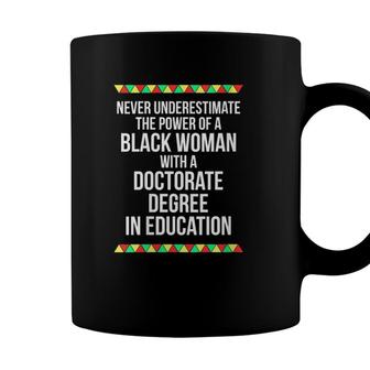 Edd Doctor Of Education Black Queen Doctorate Graduation Coffee Mug - Seseable