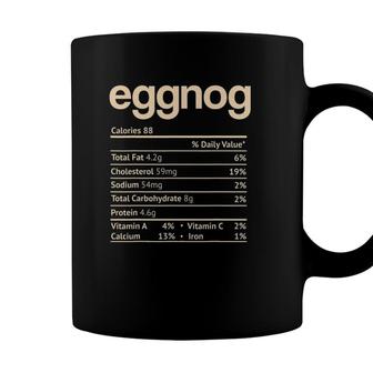 Eggnog Nutrition Facts Funny Thanksgiving Christmas Coffee Mug - Seseable
