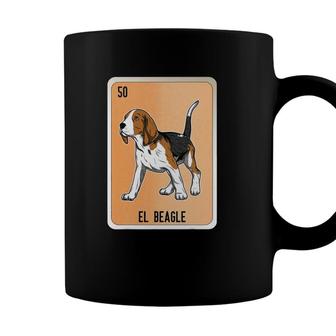 El Beagle Mexican Lottery Bingo Cards Coffee Mug - Seseable