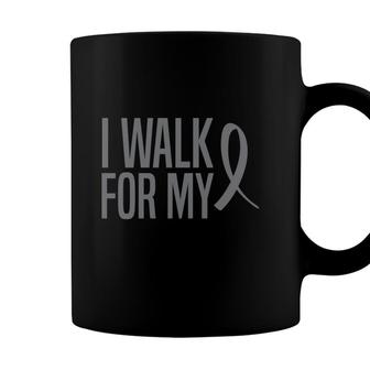 End Parkinsons Awareness I Walk For My Ribbon Coffee Mug - Seseable