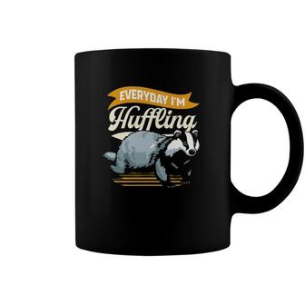 Everyday Im Huffling Huffle Badger Coffee Mug | Mazezy