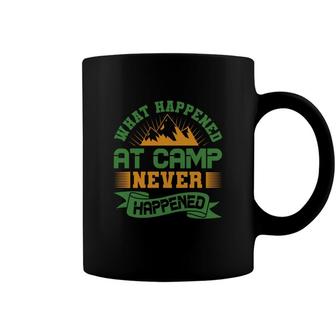 Explore Travel Lover What Happened At Camp Never Happened Coffee Mug - Seseable