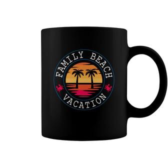 Family Beach Retro Sunset Summer Coffee Mug - Seseable