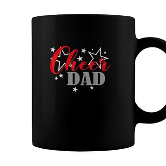 Fathers Day Cheerleader Proud Cheer Dad Supporter Coffee Mug - Seseable