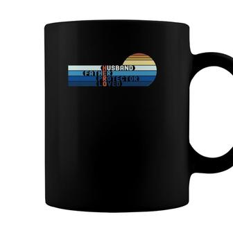Fathers Day Father Husband Protector Hero Dad Coffee Mug - Seseable