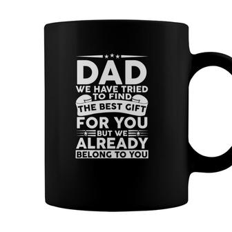 Fathers Day For Best Dad From Kids Daughter Son Wife Coffee Mug - Seseable