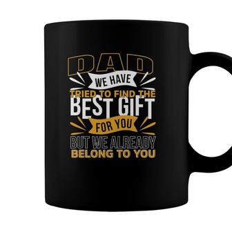 Fathers Day For Dad From Kids Daughter Son Wife Coffee Mug - Seseable