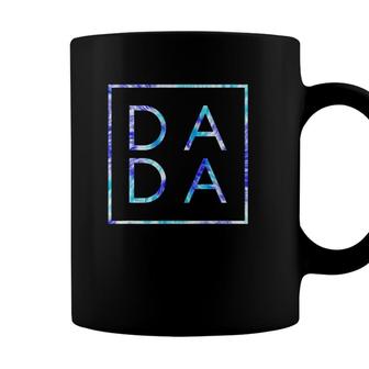 Fathers Day For New Dad Papa Grandpa - Dada Tie Dye Coffee Mug - Seseable
