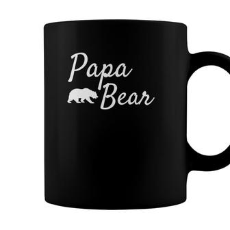 Fathers Day Gift From Daughter Son Kids Wife - Men Papa Bear Coffee Mug - Seseable