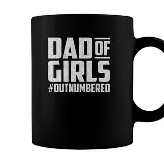 Fathers Day Gift From Daughters Dad Of Girls Matching Family Coffee Mug - Seseable