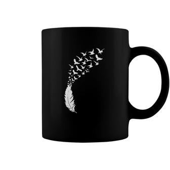 Feather Into Birds Indie Design Coffee Mug | Mazezy