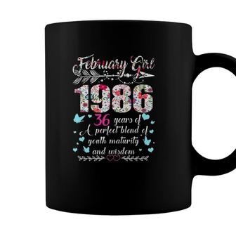 February Girl 198636Th Birthday Gifts 36 Years Old Coffee Mug - Seseable