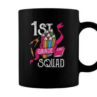 First Grade Teacher Back To School 1St Grade Squad Coffee Mug - Seseable