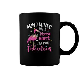 Flamingo Auntimingo Like A Normal Aunt Funny Auntie Coffee Mug | Mazezy
