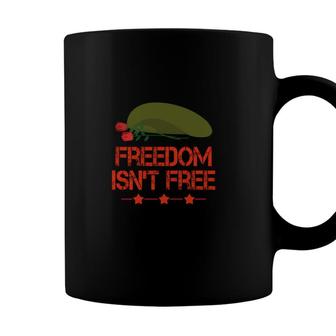 Freedom Is Not Free Veteran 2022 Orange Graphic Coffee Mug - Seseable