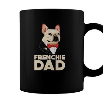 Frenchie Dad French Bulldog With Suit Fathers Day Coffee Mug - Seseable
