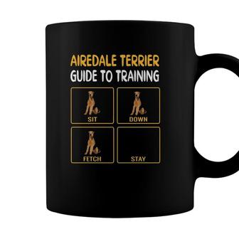 Funny Airedale Terrier Guide To Training Dog Obedience Coffee Mug - Seseable