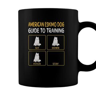 Funny American Eskimo Dog Guide To Training Dog Obedience Coffee Mug - Seseable