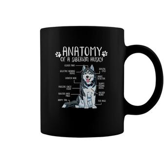Funny Anatomy Siberian Husky Dog Lover Coffee Mug | Mazezy