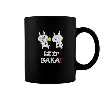 Funny Anime Japanese Baka Rabbit Slap Coffee Mug - Monsterry