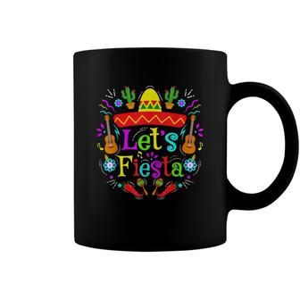 Funny Cinco De Mayo Cactus Lets Fiesta Mexican Fiesta Party Coffee Mug - Seseable