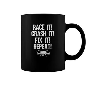 Funny Drone Racing Design Men Women Drone Pilot Rc Racers Coffee Mug | Mazezy CA