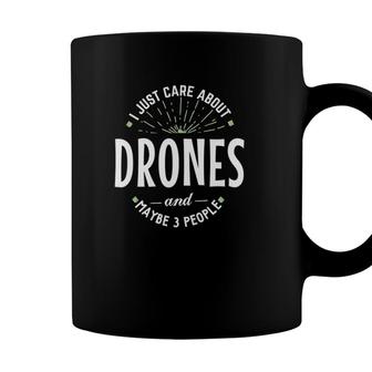 Funny Drones For Men Dad Fathers Day Gift Coffee Mug - Seseable