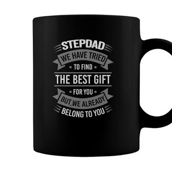 Funny Fathers Day Stepdad From Daughter Son Wife Coffee Mug - Seseable