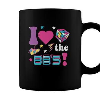 Funny I Love The 80S Retro Party Rubik Music 80S 90S Coffee Mug - Seseable