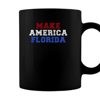 Funny Make America Florida Vintage Distressed Sarcastic Coffee Mug - Seseable