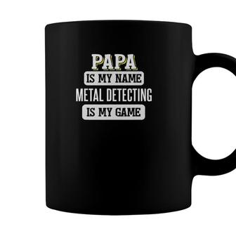 Funny Metal Detecting Gift For Papa Fathers Day Coffee Mug - Seseable