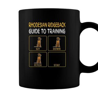 Funny Rhodesian Ridgeback Guide To Training Dog Obedience Coffee Mug - Seseable
