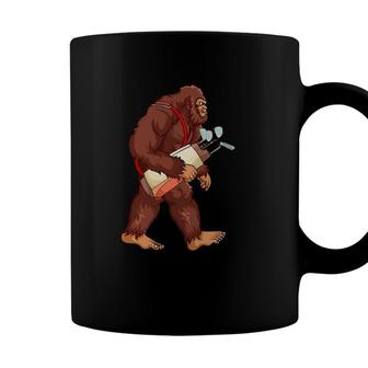 Funny Sasquatch Lover Golf Gift Bigfoot Golfer Golfing Gift Coffee Mug | Seseable CA