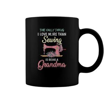 Funny Sewer Grandma Sew Retired Old Women Quilting Sewing Coffee Mug - Seseable