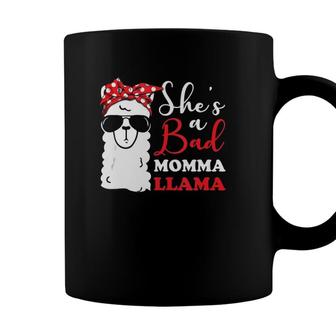 Funny Shes A Bad Momma Llama Mothers Day Mama Mom Grandma Coffee Mug - Seseable