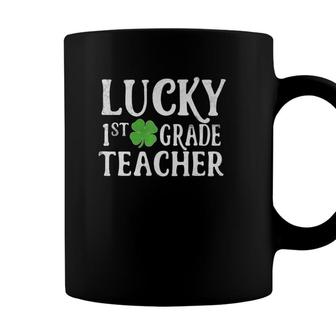 Funny St Patricks Day Lucky 1St Grade Teacher Saint Paddys Coffee Mug - Seseable