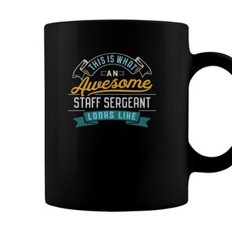 Funny Staff Sergeant Awesome Job Occupation Coffee Mug - Seseable