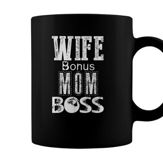 Funny Wife Bonus Mom Boss Mothers Day Gift For Boss Moms Coffee Mug - Seseable