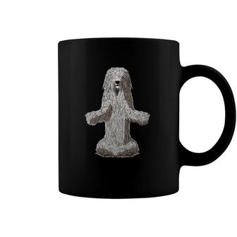 Funny Yoga Dog Komondor Dog Lover Coffee Mug | Mazezy