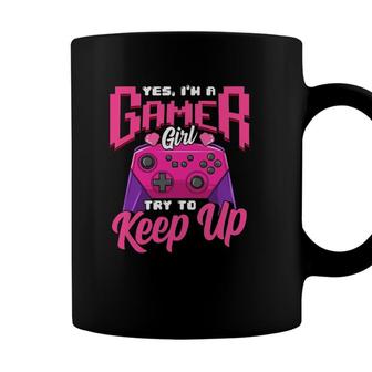 Gamer Girl Video Game Lover Power Console Gaming Player Gift Coffee Mug - Seseable