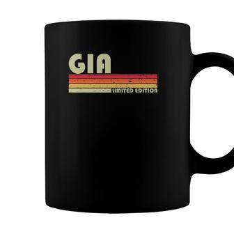 Gia Name Personalized Retro Vintage 80S 90S Birthday Coffee Mug | Seseable UK
