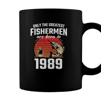 Gift For 33 Years Old Fishing Fisherman 1989 33Rd Birthday Coffee Mug - Seseable