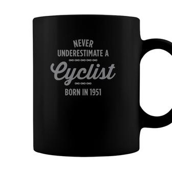 Gift For 70 Years Old Bike Rider Cyclist 1951 70Th Birthday Coffee Mug - Seseable