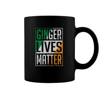 Ginger Lives Matter Irish Flag St Patricks Day Redhead Men Coffee Mug | Mazezy