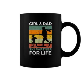 Girl And Dad Ski Partner For Life Daughter Kids Matching Coffee Mug - Seseable