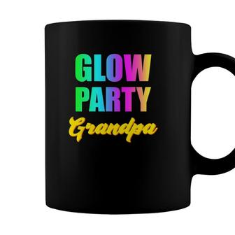 Glow Party Grandpa Retro 80S Birthday Party Group Coffee Mug - Seseable